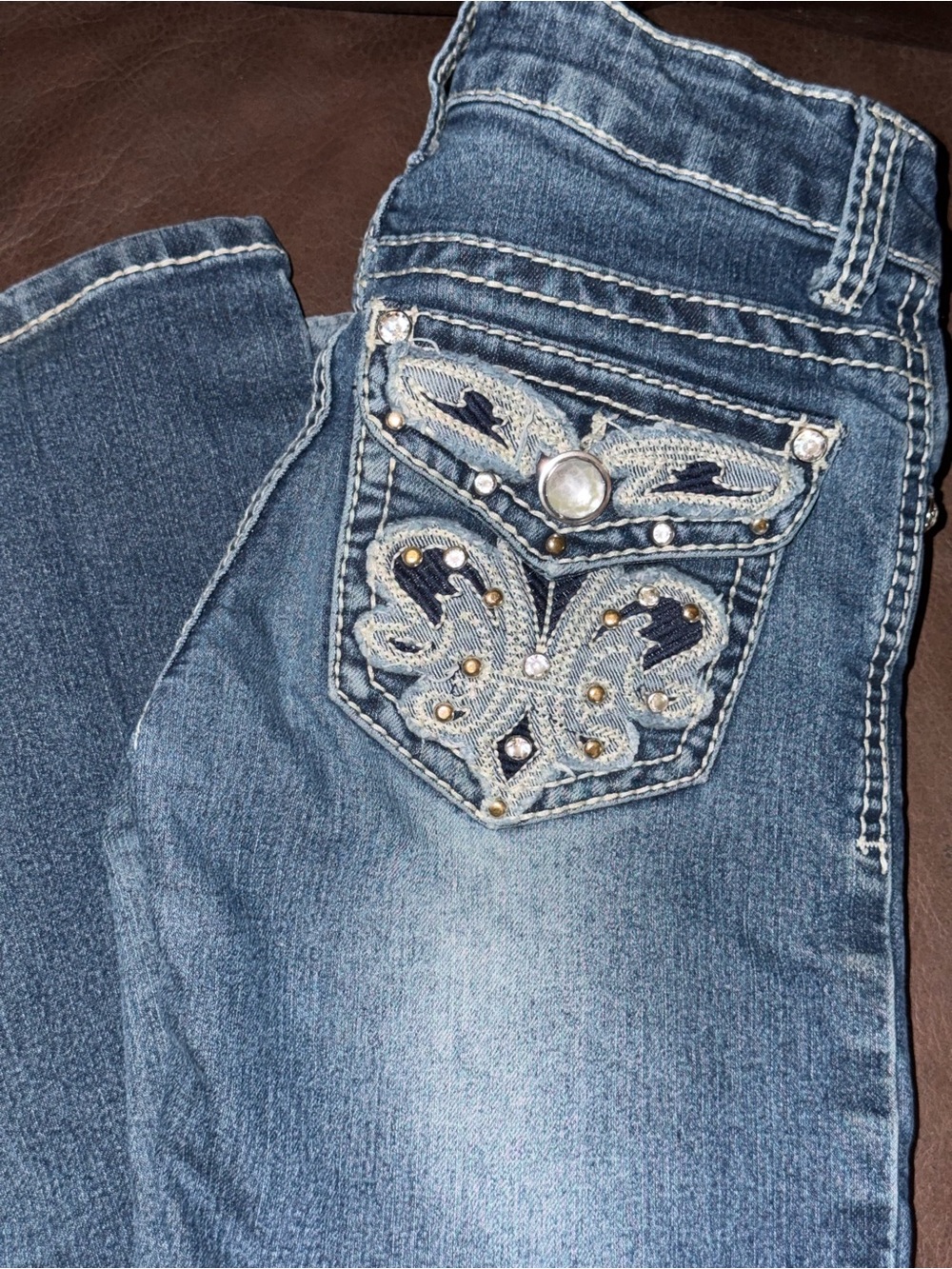 Kids Red Ranch Jeans size 10